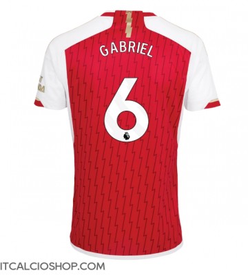 Arsenal Gabriel Magalhaes #6 Prima Maglia 2023-24 Manica Corta